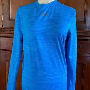 Blue under armor workout top